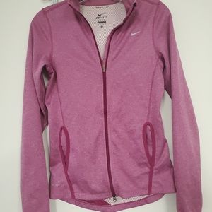Nike Dri-fit purple zip up athletic jacket XS